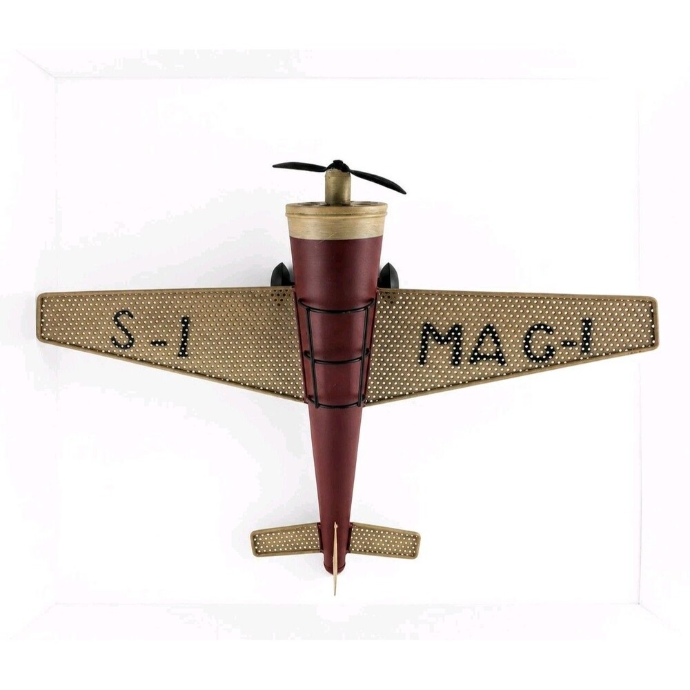 RESTORATION HARDWARE BABY & CHILD METAL DECORATIVE VINTAGE AIRPLANE